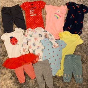 Bundle of Carter’s newborn clothes